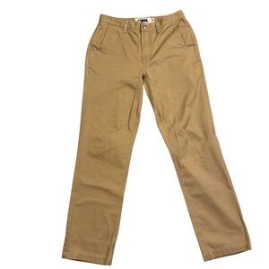 Mountain Khakis Mens Teton Twill Pants 31x30 Tan Khaki Cotton Chino Straight Leg